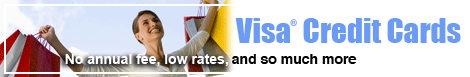 Visa Credit Cards - choose the credit card for your life style.
